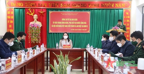 Phó chủ tịch nước Võ Thị Ánh Xuân thăm xã biên giới Dào San, Lai Châu