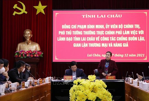 Phó thủ tướng Phạm Bình Minh: Lai Châu cần tăng cường kiểm tra giám sát công tác quản lý thị trường