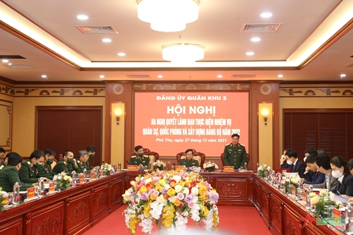 Đảng ủy Quân khu 2 ra nghị quyết lãnh đạo thực hiện nhiệm vụ quân sự - quốc phòng