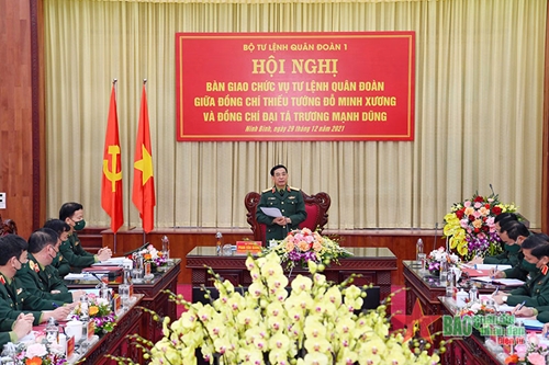 Đại tướng Phan Văn Giang chủ trì Hội nghị bàn giao nhiệm vụ Tư lệnh Quân đoàn 1
