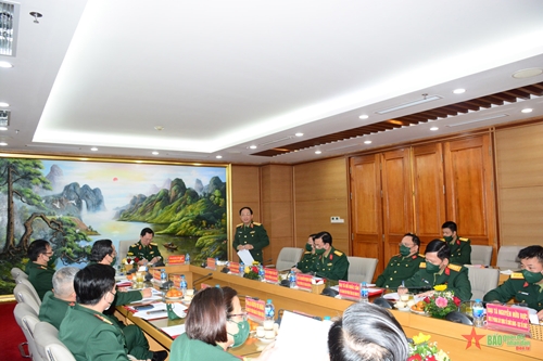 Trung tướng Trịnh Văn Quyết chỉ đạo hội nghị Đảng ủy Bệnh viện Trung ương Quân đội 108