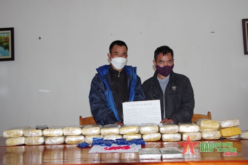 Bộ đội Biên phòng tỉnh Điện Biên phối hợp với lực lượng chức năng thu giữ số lượng lớn ma túy