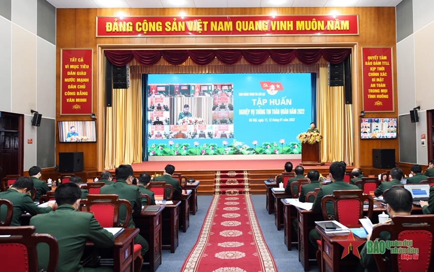Tập huấn nghiệp vụ thông tin toàn quân năm 2022
