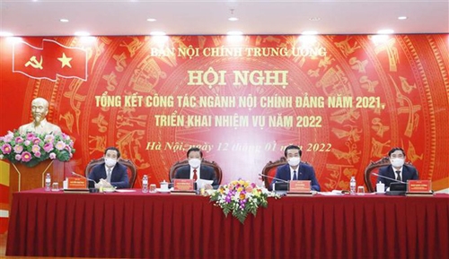 Triển khai nhiệm vụ năm 2022 của ngành nội chính Đảng