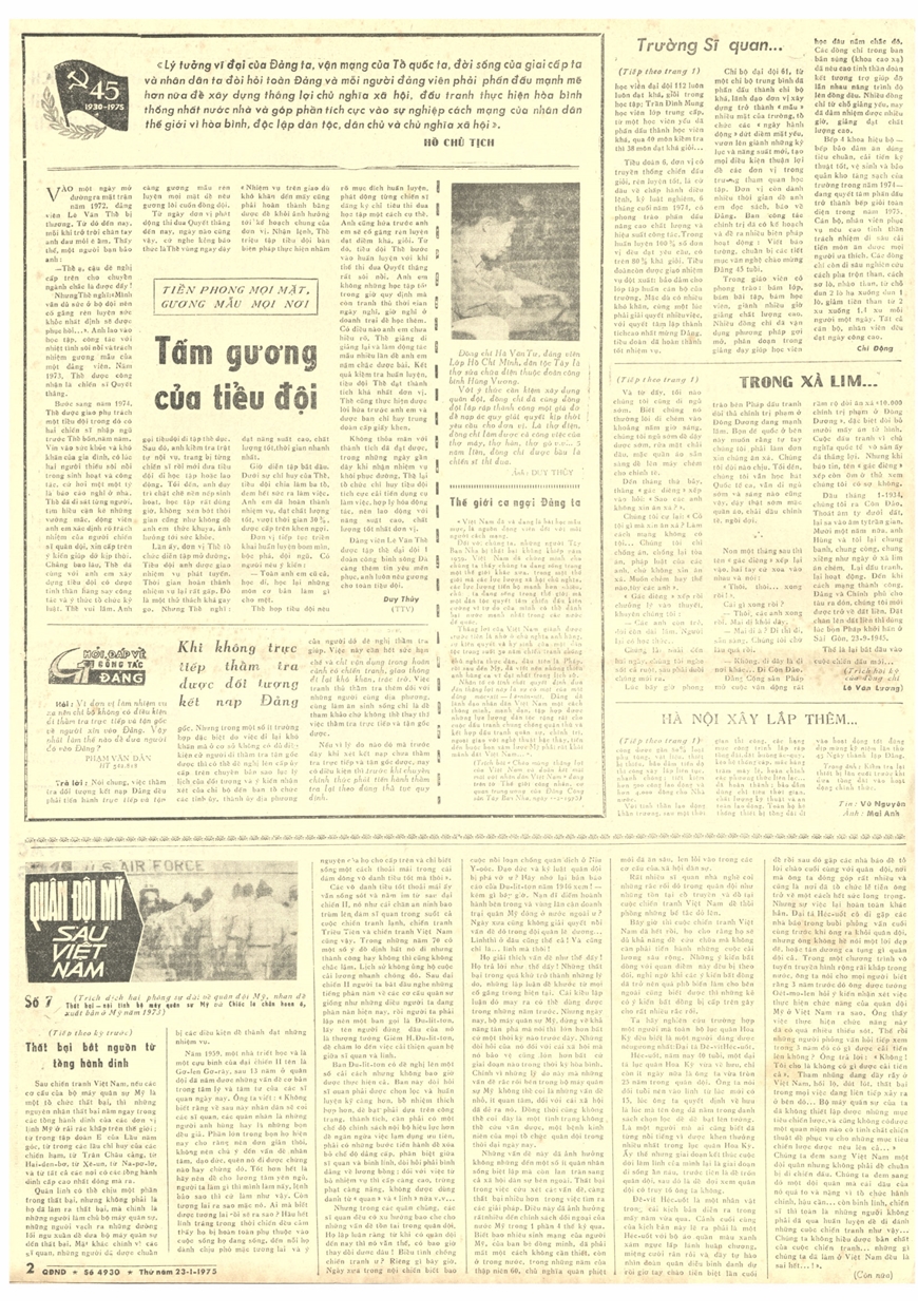 Ngày 23-1-1961: Ngày thành lập Trung ương Cục miền Nam