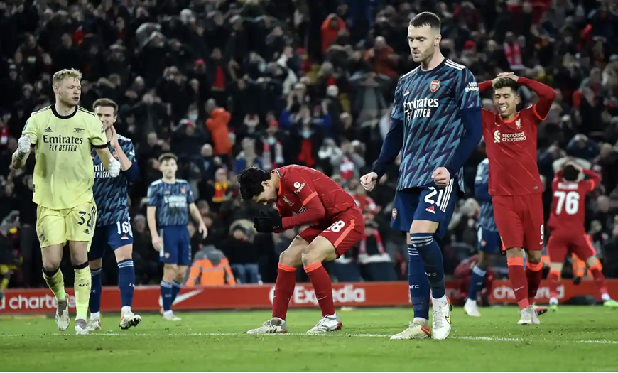 Bán kết lượt đi Cúp Liên đoàn Anh: Liverpool bị Arsenal cầm hòa 0-0