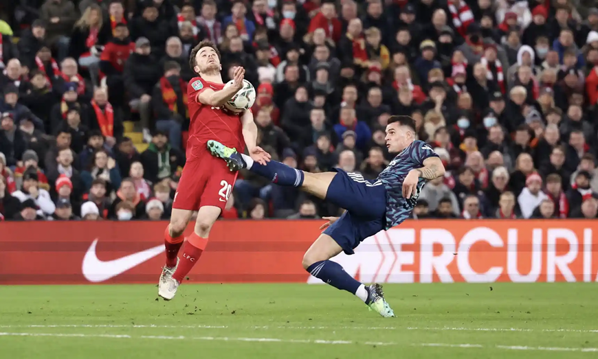 Bán kết lượt đi Cúp Liên đoàn Anh: Liverpool bị Arsenal cầm hòa 0-0