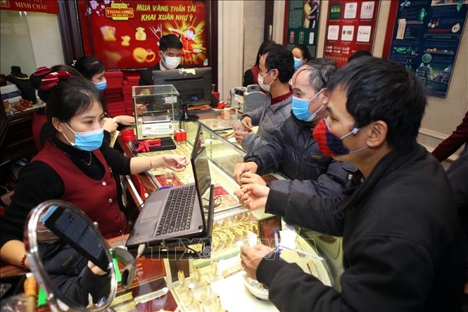 Vàng tăng, giảm trái chiều trong phiên đầu tuần. Ảnh minh họa: TTXVN.