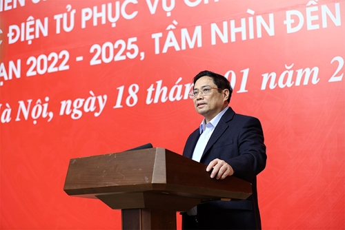Thủ tướng Phạm Minh Chính: Đẩy mạnh dịch vụ công trực tuyến, phục vụ người dân và doanh nghiệp