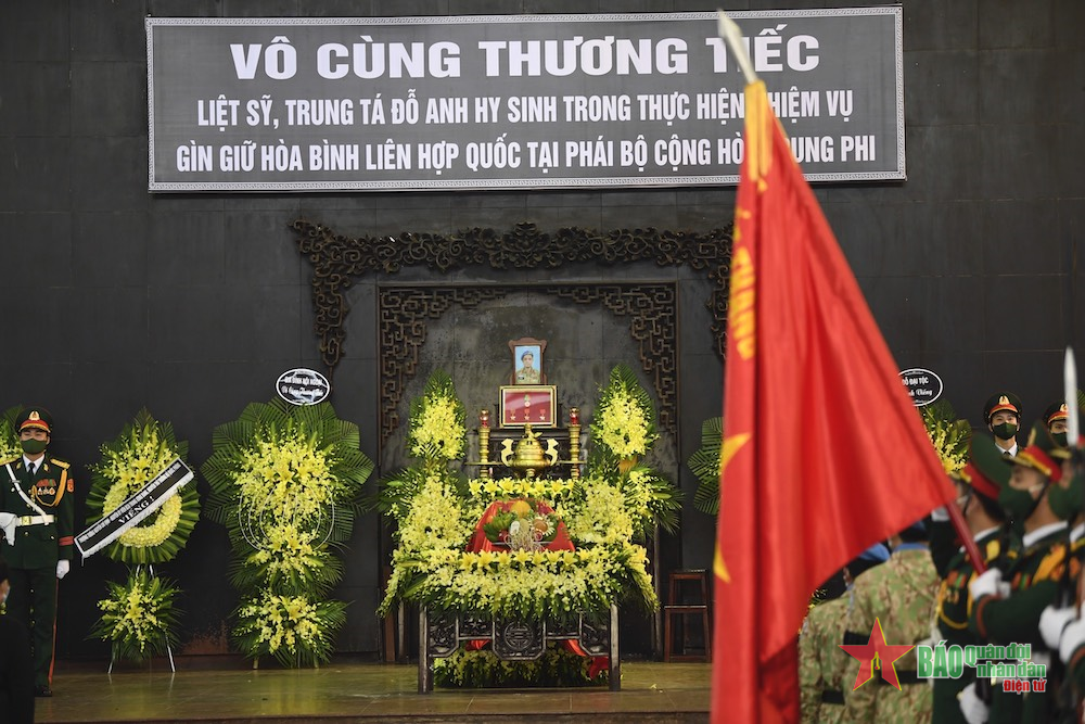 Tổ chức trọng thể lễ tang liệt sĩ, Trung tá Đỗ Anh