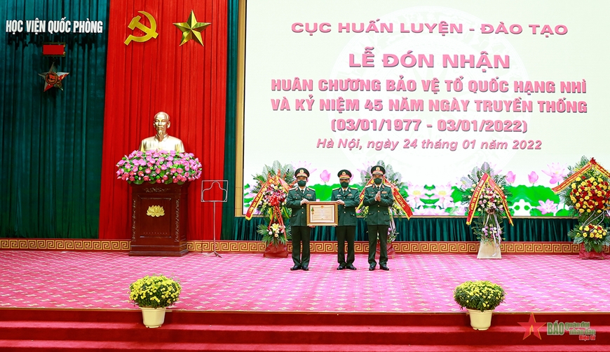 Cục Huấn luyện-Đào tạo, Học viện Quốc phòng đón nhận Huân chương Bảo vệ Tổ quốc hạng Nhì