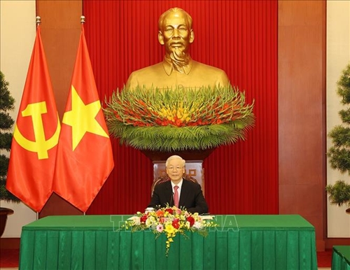 Tổng Bí thư Nguyễn Phú Trọng và Tổng Bí thư, Chủ tịch nước Trung Quốc Tập Cận Bình gửi Thư chúc mừng năm mới Nhâm Dần 2022