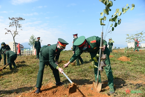 Trường Đại học Văn hóa Nghệ thuật Quân đội ra quân hưởng ứng Tết trồng cây 2022