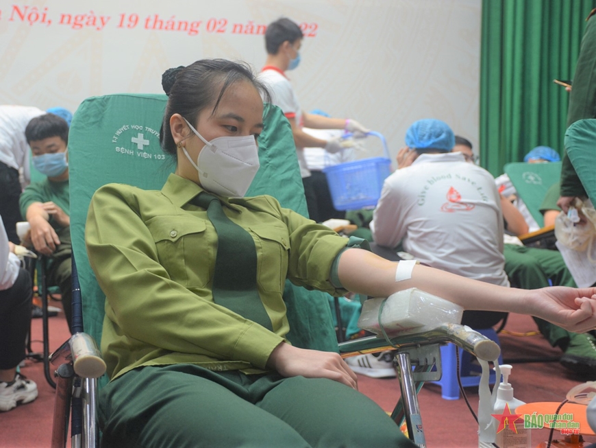 Tổng cục Chính trị phát động phong trào hiến máu tình nguyện trong tuổi trẻ quân đội năm 2022