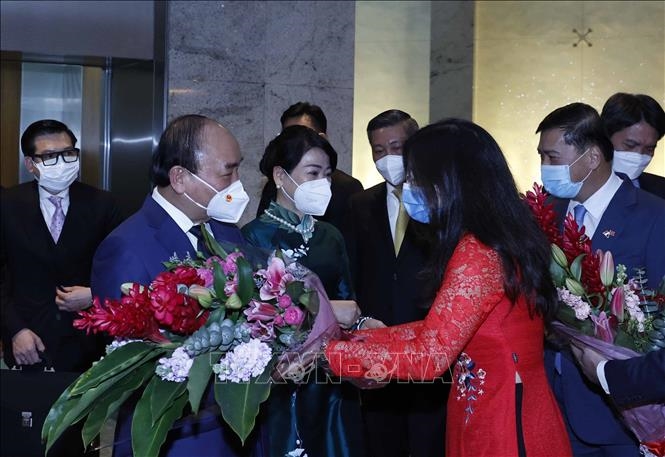 Chủ tịch nước Nguyễn Xuân Phúc bắt đầu chuyến thăm cấp Nhà nước tới Singapore