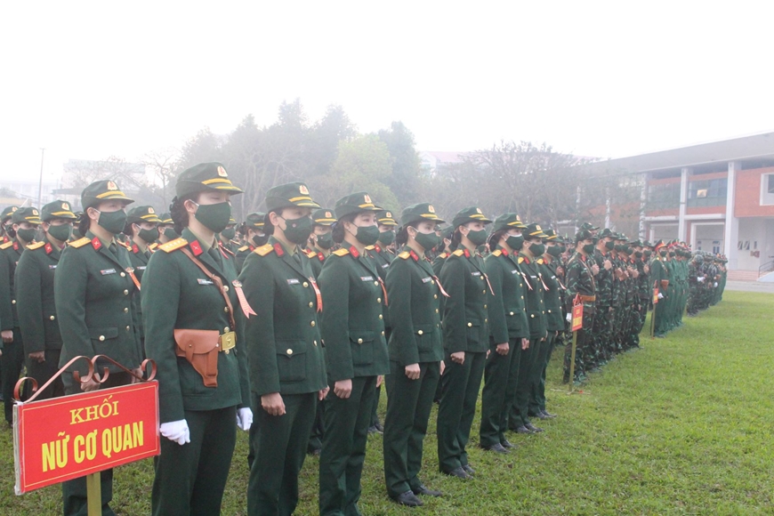 Cơ quan Quân khu 4 tổ chức Lễ ra quân huấn luyện năm 2022
