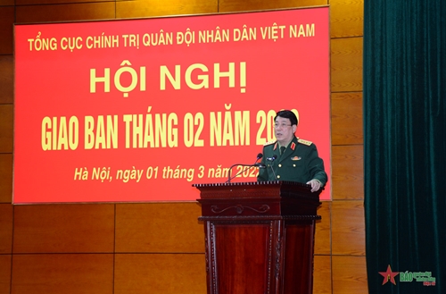 Đại tướng Lương Cường chủ trì hội nghị giao ban tháng 2-2022