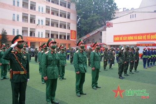 Lữ đoàn 144 ra quân huấn luyện
