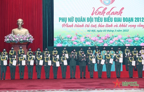 Vinh danh phụ nữ quân đội tiêu biểu giai đoạn 2012 - 2022