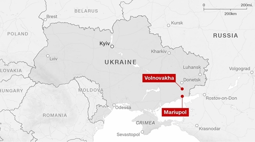 Ukraine bắt đầu sơ tán dân thường qua hành lang nhân đạo tại thành phố Mariupol