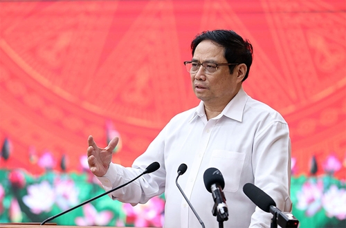 Thủ tướng Phạm Minh Chính làm việc với lãnh đạo chủ chốt tỉnh Kiên Giang