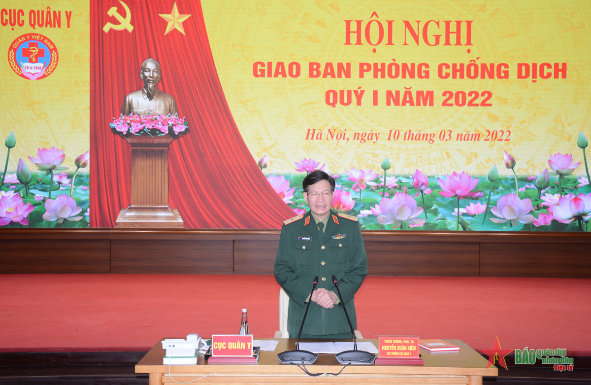 Cục Quân y tổ chức giao ban phòng, chống dịch quý I năm 2022