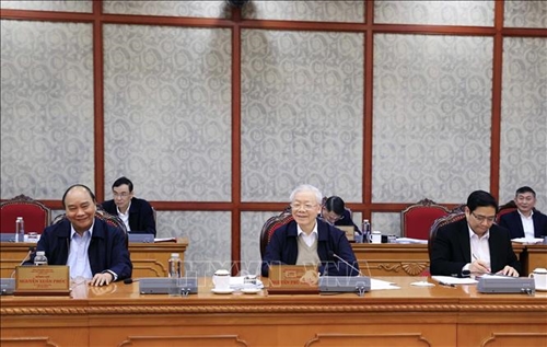 Tổng Bí thư Nguyễn Phú Trọng chủ trì họp Bộ Chính trị cho ý kiến về một số nội dung quan trọng