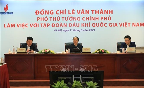 Phó thủ tướng Lê Văn Thành làm việc với Tập đoàn Dầu khí Việt Nam

