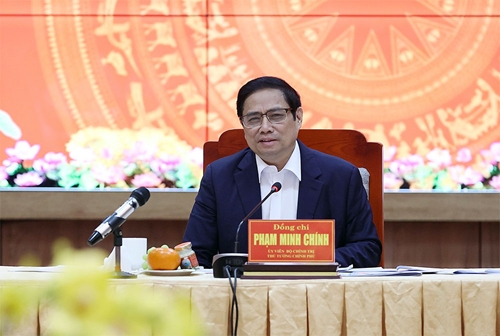 Thủ tướng Phạm Minh Chính làm việc với Ban Thường vụ Tỉnh ủy Khánh Hòa

