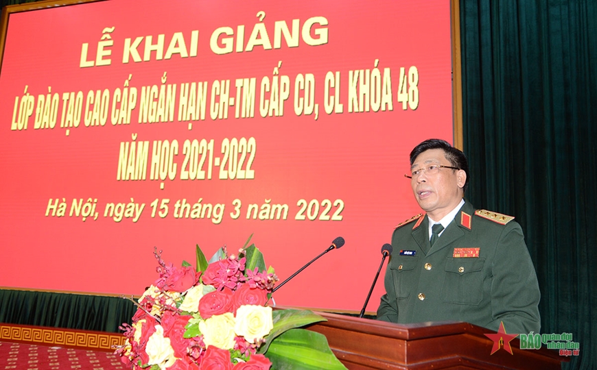 Khai giảng Lớp Đào tạo cao cấp ngắn hạn chỉ huy-tham mưu cấp chiến dịch, chiến lược khóa 48