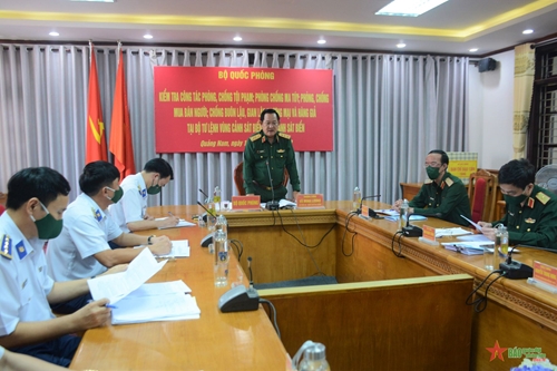 Bộ Quốc phòng kiểm tra kết quả thực hiện nhiệm vụ tại Bộ tư lệnh Vùng Cảnh sát biển 2