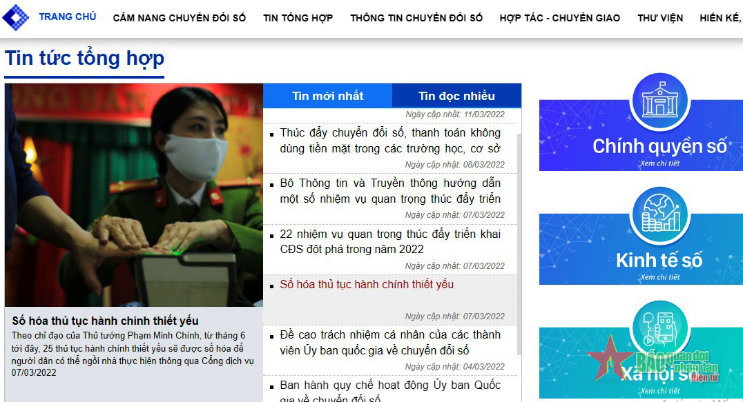 Giới thiệu chức năng Cổng thông tin Chuyển đổi số TP Hồ Chí Minh