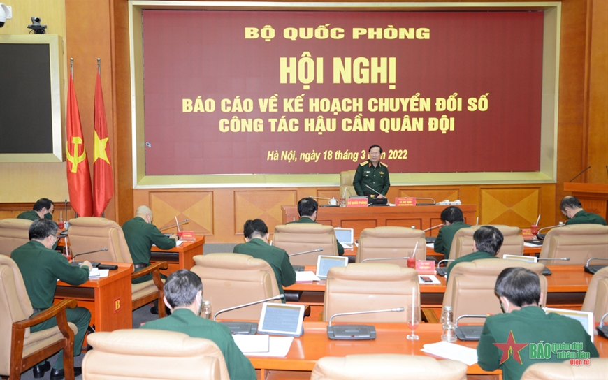 Bộ Quốc phòng tổ chức hội nghị về chuyển đổi số trong công tác hậu cần