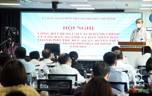 Thành phố Hồ Chí Minh công bố chỉ số cải cách hành chính các sở ban ngành, địa phương