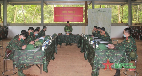 Bộ CHQS tỉnh Sơn La luyện tập chuyển trạng thái sẵn sàng chiến đấu