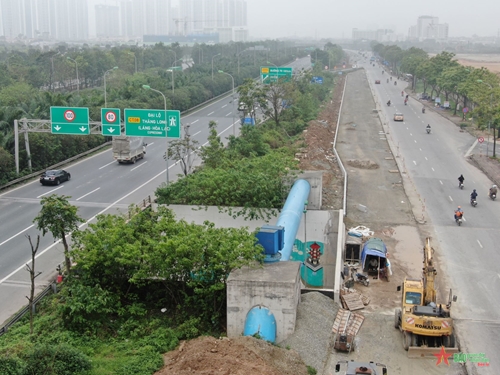 Hà Nội quyết tâm chấm dứt tình trạng “cứ mưa là ngập” ở Đại lộ Thăng Long