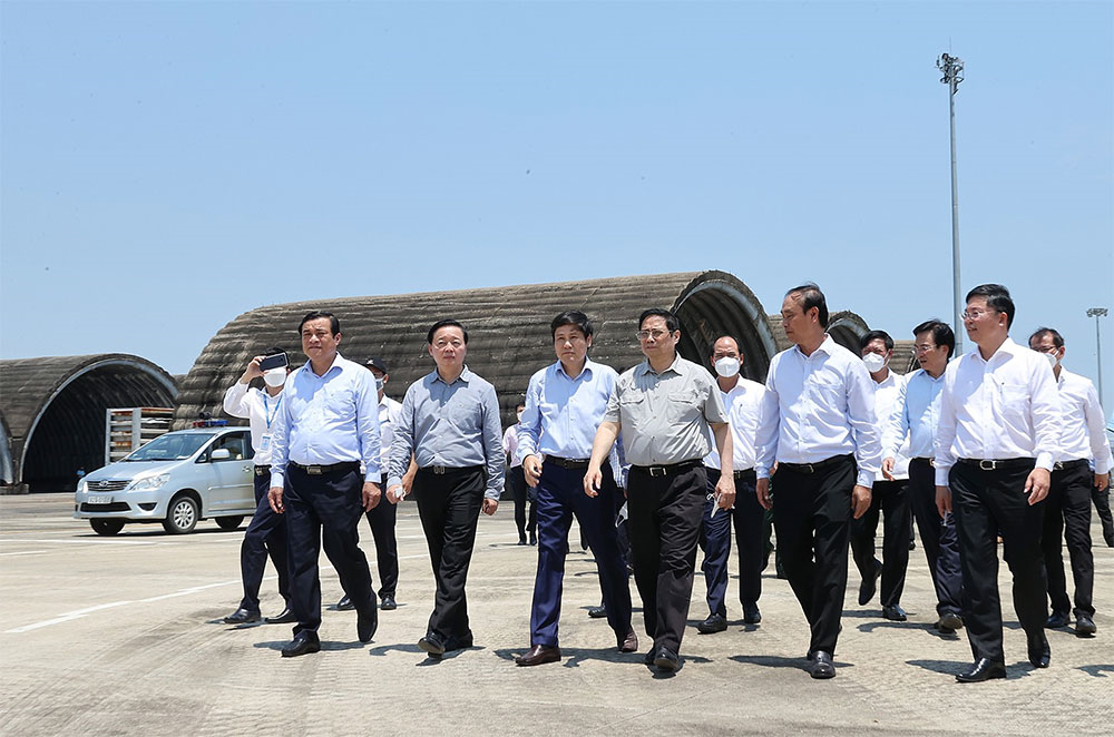 Thủ tướng Phạm Minh Chính khảo sát một số dự án trọng điểm tại Quảng Nam