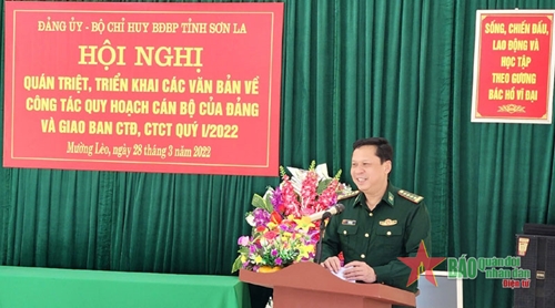 Bộ đội Biên phòng tỉnh Sơn La quán triệt các văn bản về quy hoạch cán bộ của Đảng
