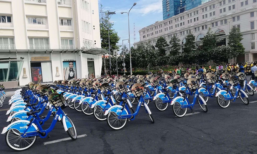 Xe đạp công cộng, giải pháp mới hỗ trợ vận tải đô thị