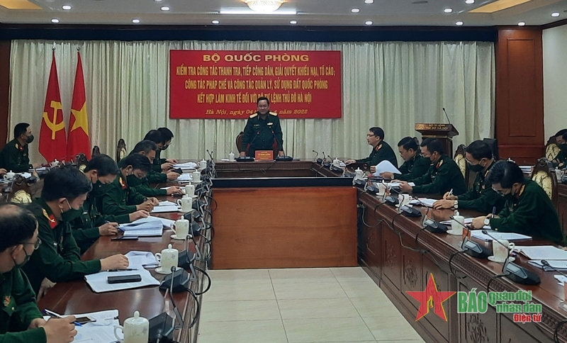 Kiểm tra công tác thanh tra, pháp chế tại Bộ tư lệnh Thủ đô Hà Nội
