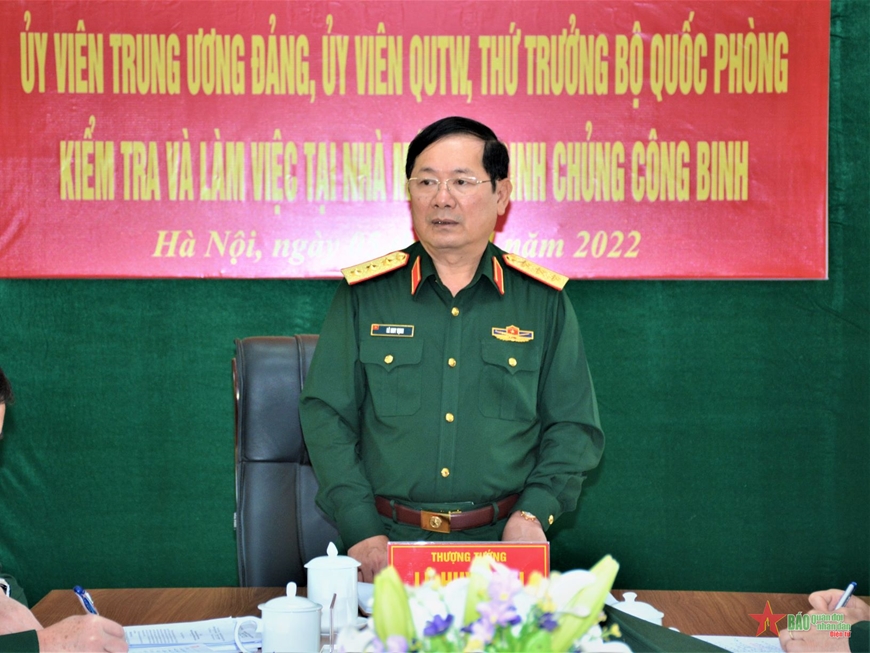 Thượng tướng Lê Huy Vịnh kiểm tra nhà máy Z49, Binh chủng Công binh