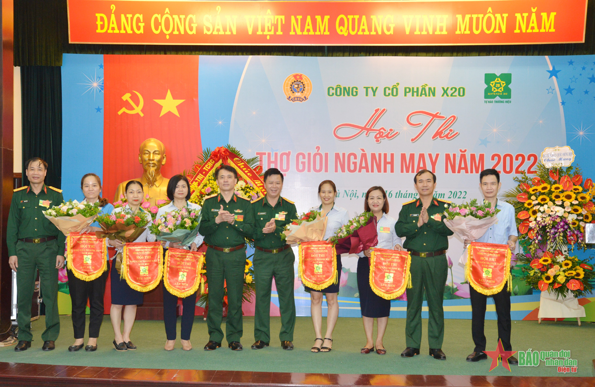 Công ty Cổ phần X20 thi thợ giỏi ngành may năm 2022