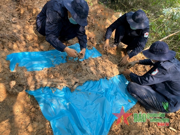 Đội K91 tìm thấy 15 hài cốt tại tỉnh Prây veng (Vương quốc Campuchia)