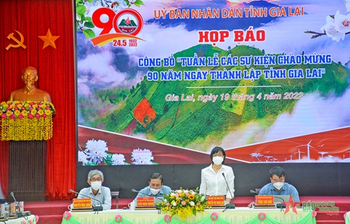 Gia Lai họp báo công bố Tuần lễ các sự kiện chào mừng kỷ niệm 90 năm Ngày thành lập tỉnh