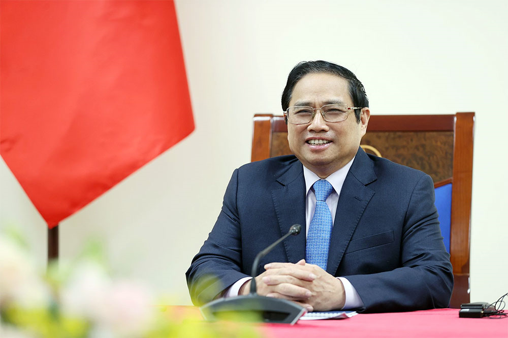 Thủ tướng Chính phủ Phạm Minh Chính điện đàm với Thủ tướng Italy