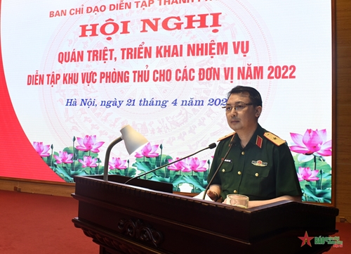 Thành phố Hà Nội triển khai nhiệm vụ diễn tập khu vực phòng thủ năm 2022