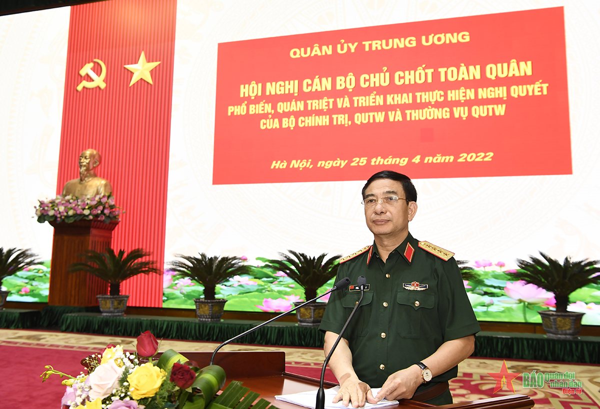 Đại tướng Phan Văn Giang chủ trì hội nghị cán bộ chủ chốt toàn quân 