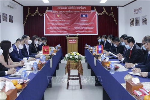 Lãnh đạo Ban Tuyên giáo Trung ương tiếp tục chuyến thăm và làm việc tại Lào