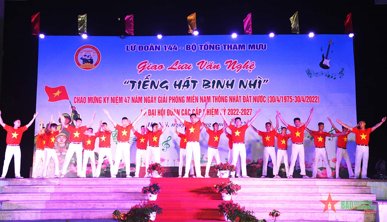 Lữ đoàn 144, Bộ Tổng Tham mưu tổ chức giao lưu văn nghệ “Tiếng hát Binh nhì”
