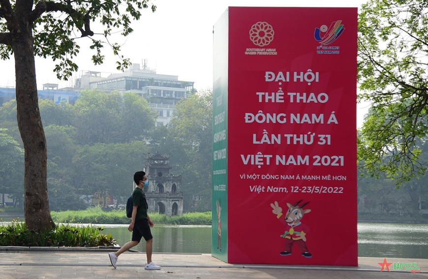 SEA Games 31: Hà Nội trang hoàng chào đón SEA Game 31